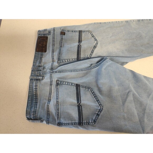 Buffalo David Bitton Axel Jeans Mens 32x29 Blue Slim Stretch Denim Light Wash - Picture 8 of 8